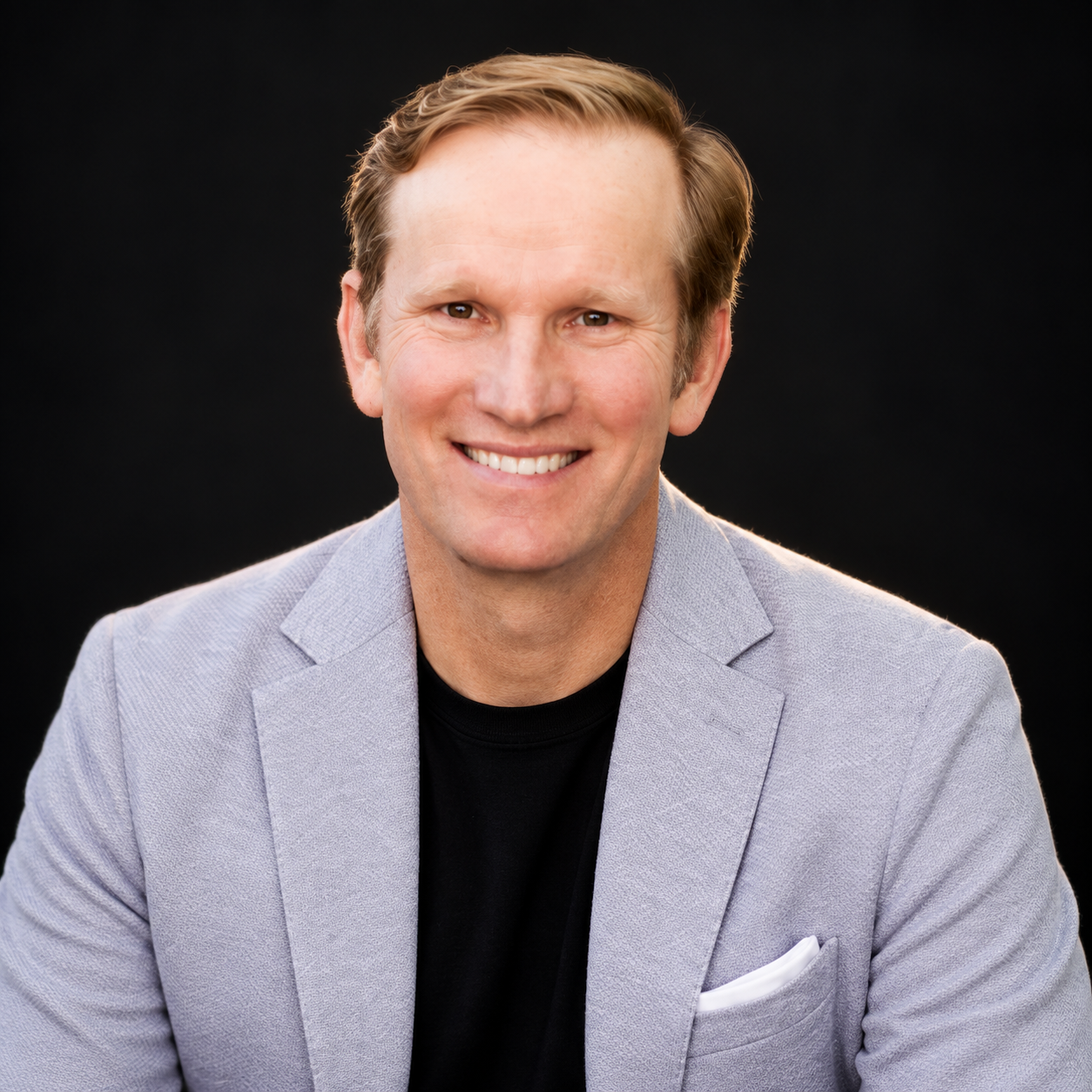 Steve Robinson: AI-retouched portrait